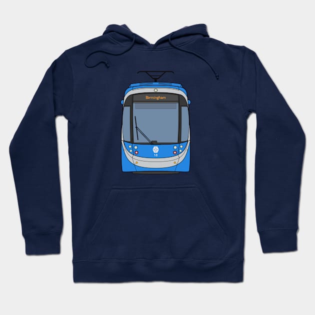 West Midlands Tram (Blue) Hoodie by charlie-care